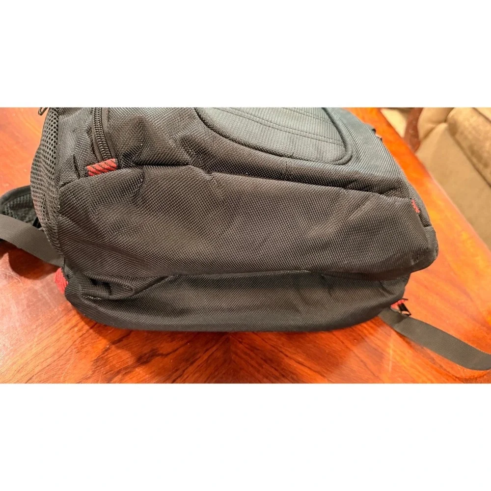 Travel Laptop‎ Backpack Black Red USB Charging School Work Carry On